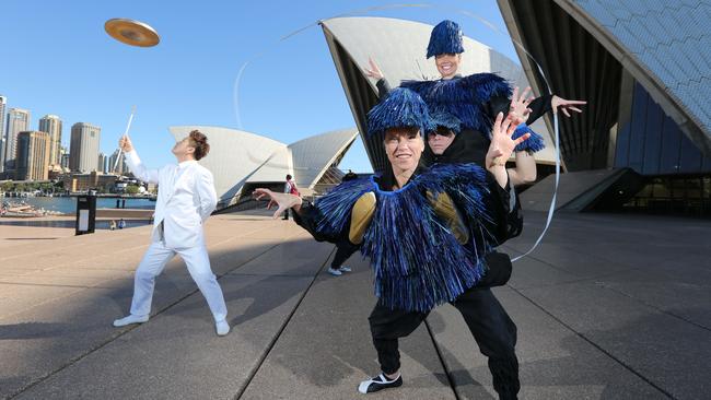 Physical theatre troupe Legs On The Wall has just returned to Sydney from Korea where they premiered their new work, Tale of Samulnori, a reimagining of a Korean fable, with AsiaNow. Opera House. Photo: Bob Barker.