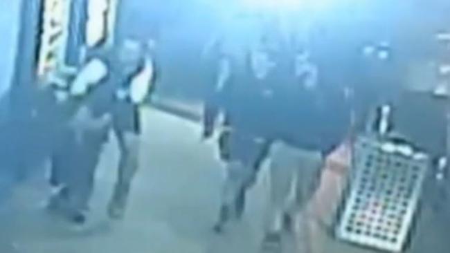 CCTV vision of the Frankston attack.