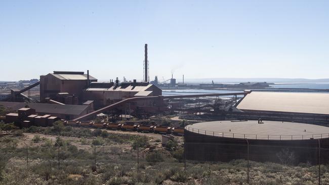 Whyalla OneSteel’s plant, as seen on Wednesday. Picture: Simon Cross