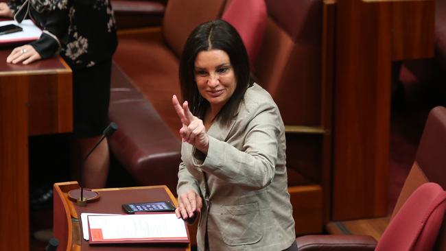 Senator Jacqui Lambie has confirmed she will resign today after her dual citizenship was confirmed. Picture Kym Smith