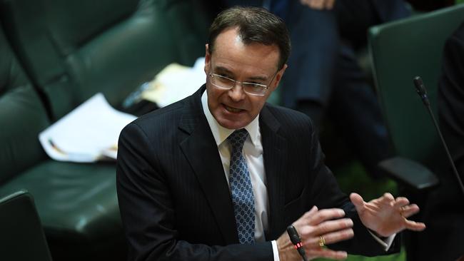 Victorian Opposition Leader Michael O'Brien during question time today. picture: AAP Image/James Ross