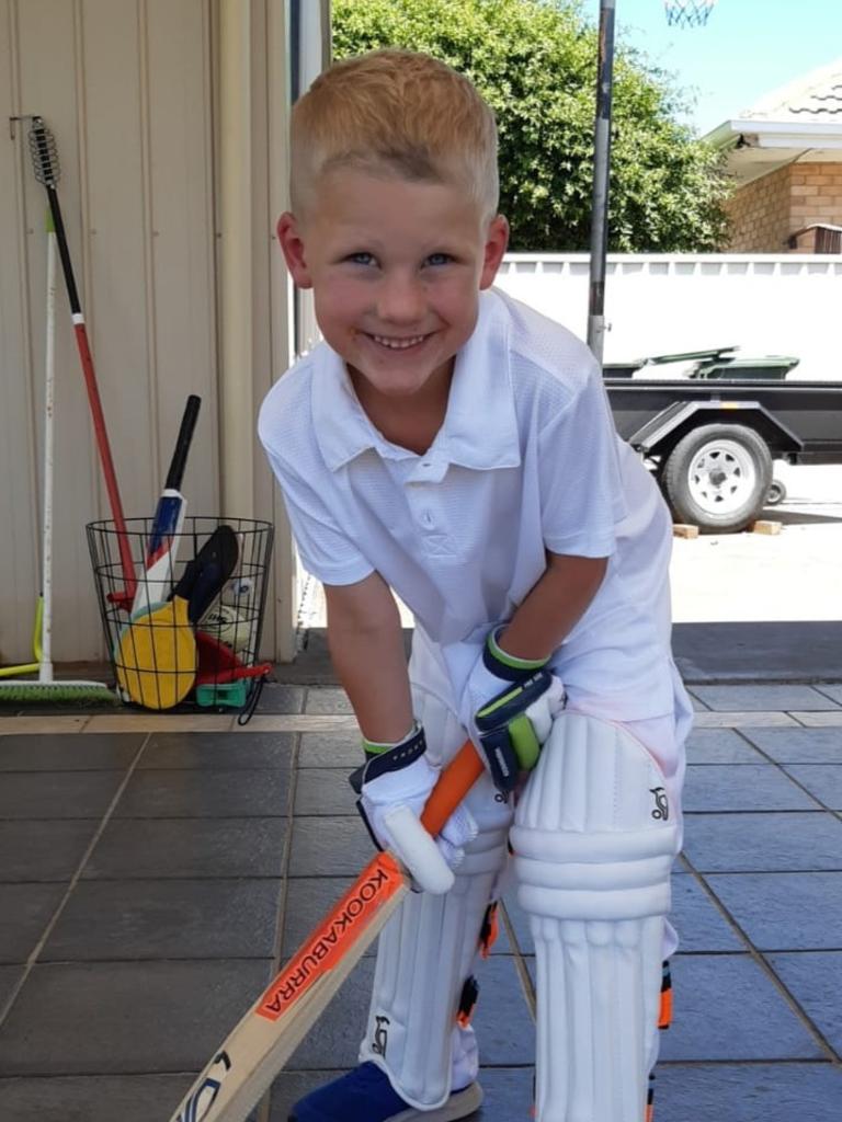 SA Little Legend Jack Briggs, 8 from Reynella Green in his second year of cricket, averaged two wickets a game (23 for the season) finishing the season with ‘a ripper game’ of 3/5 (4 overs), a run out and 17 runs off 13 balls. Jack is also a very accomplished AFL, soccer and basketball player. Picture supplied.