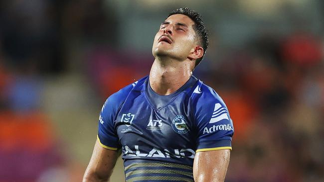 The Eels had no answers for the Dolphins in a disastrous second half in Darwin. Picture: Mark Metcalfe/Getty Images