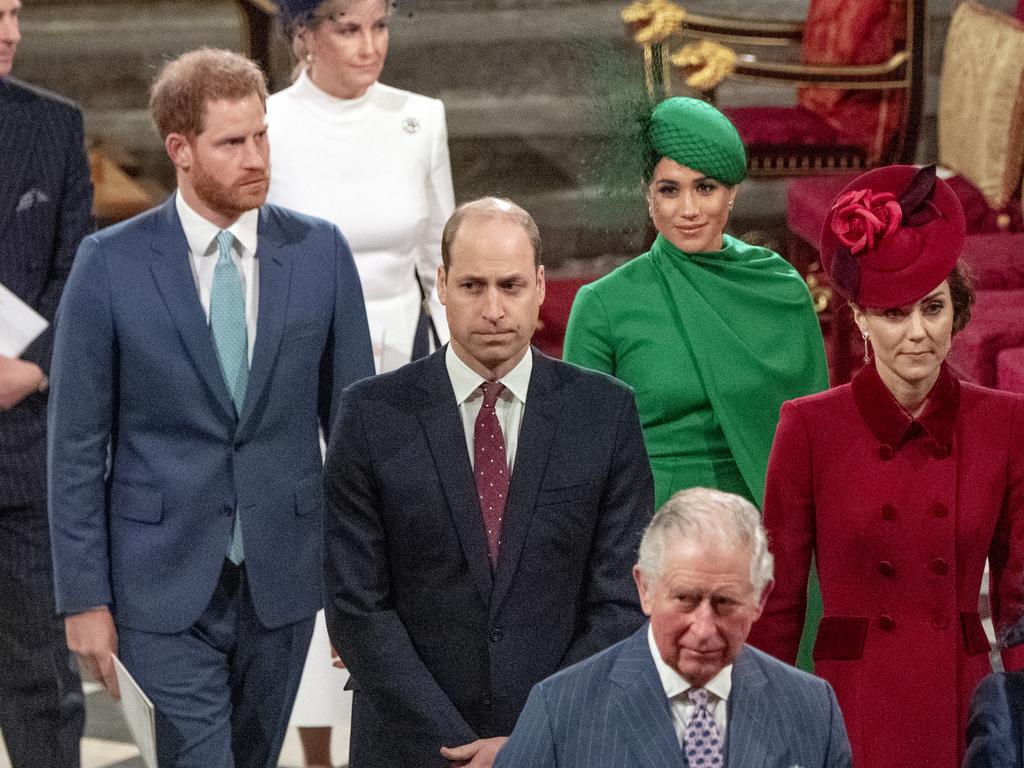 Relations between the Sussexes and the senior royals had rapidly deteriorated by 2020. Picture: Getty Images