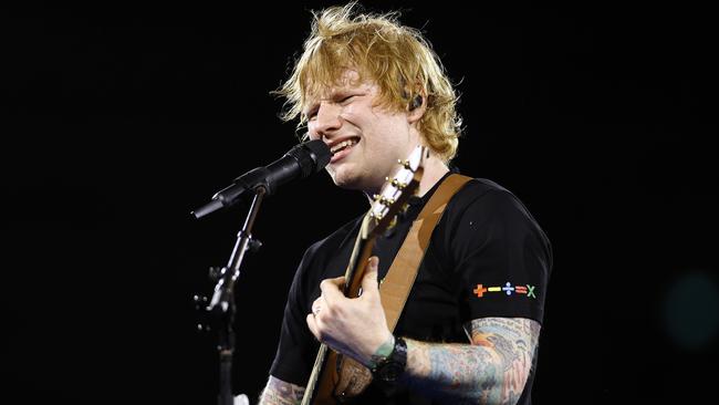 Ed Sheeran pictured at the Ed Sheeran concert at Suncorp Stadium, Brisbane 17th of February 2023.  (Image/Josh Woning)