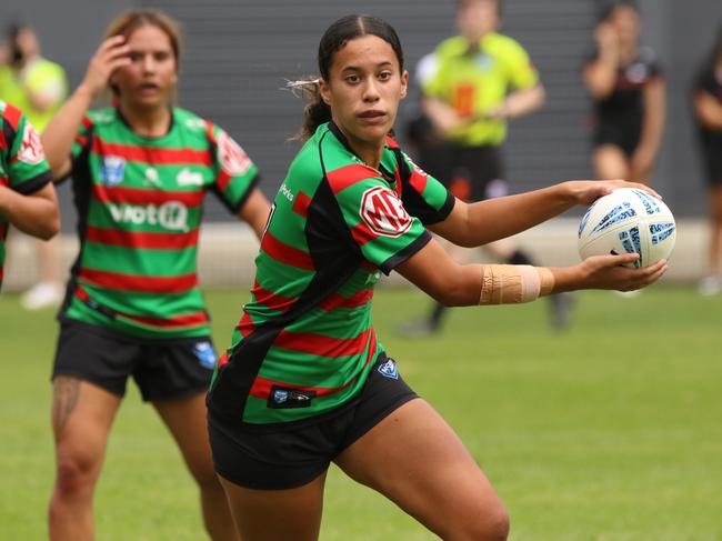 Kiara McGregor was involved in five of South Sydney’s six tries. Picture: Warren Gannon Photography