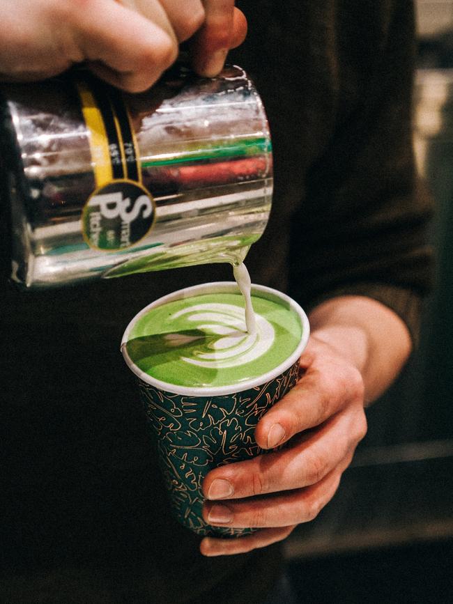 A broccoli latte. Image supplied