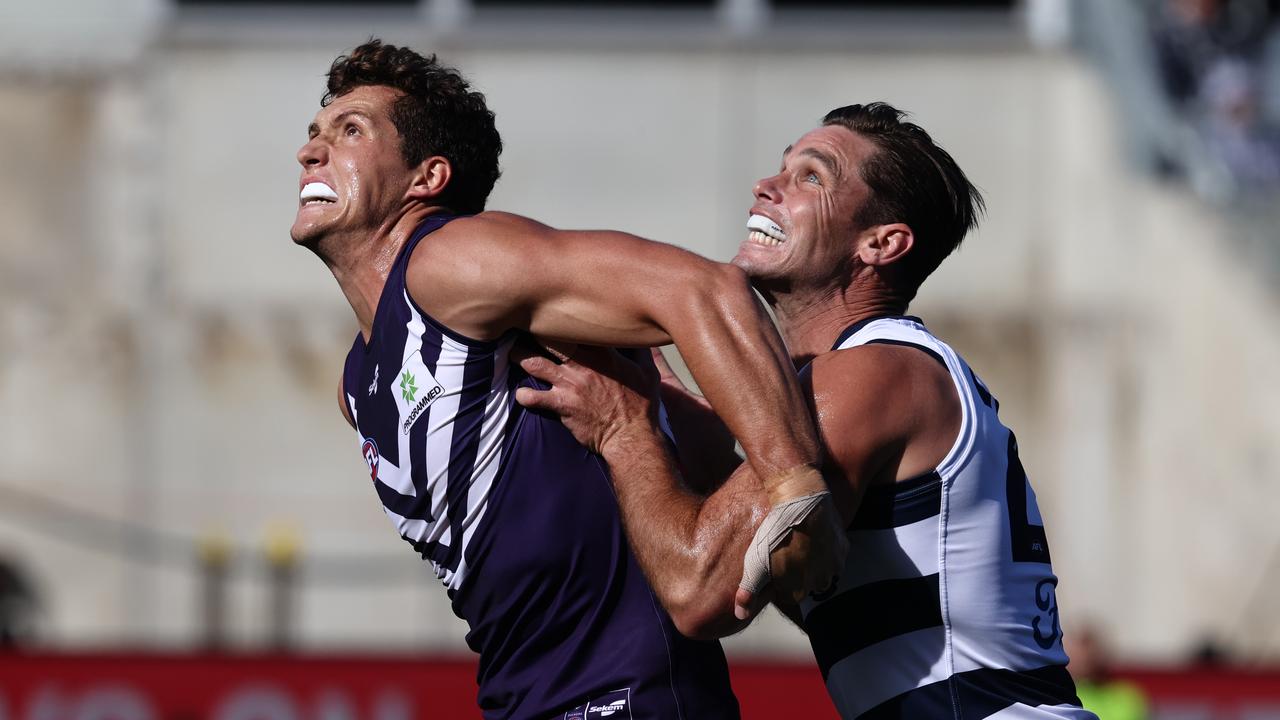 Lloyd Meek (left) joined the Hawks in the Jaeger O’Meara trade. Picture: Michael Klein