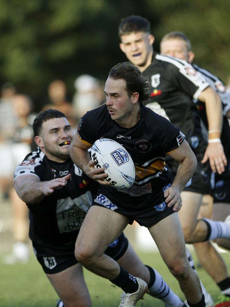 Matraville's Joshua Natoli with the ball. Picture: John Appleyard