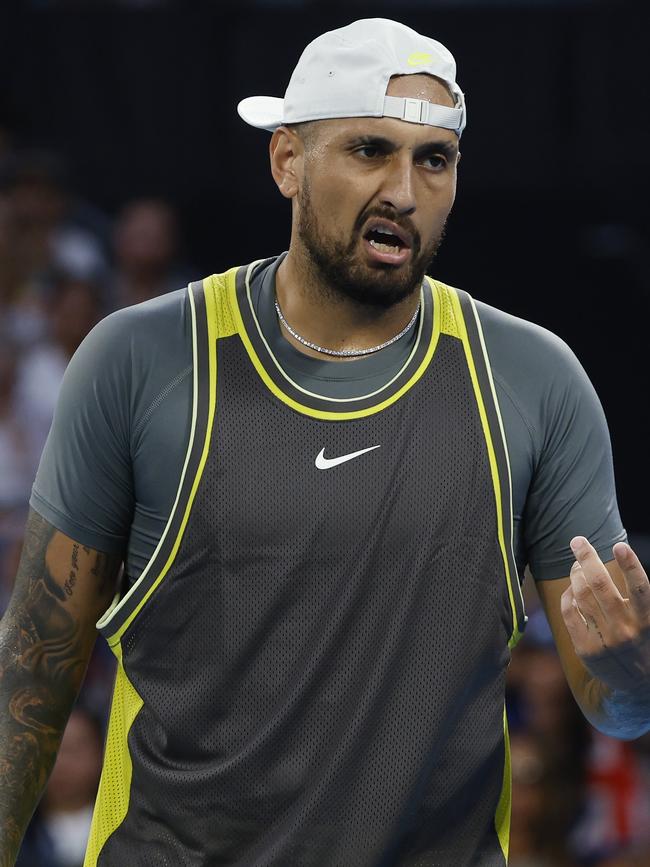 Kyrgios will give his full attention to doubles. Picture: Michael Klein