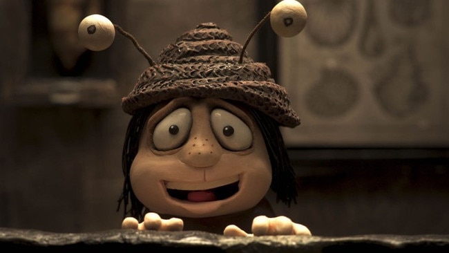 Grace Pudel in a scene from Memoir of a Snail, a stop-motion animation directed by Adam Elliot.