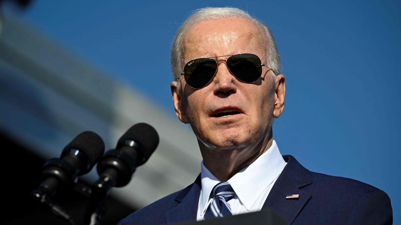 America has reaffirmed its “iron-clad” support for Israel, as Joe Biden prepares to visit the region. Picture: AFP