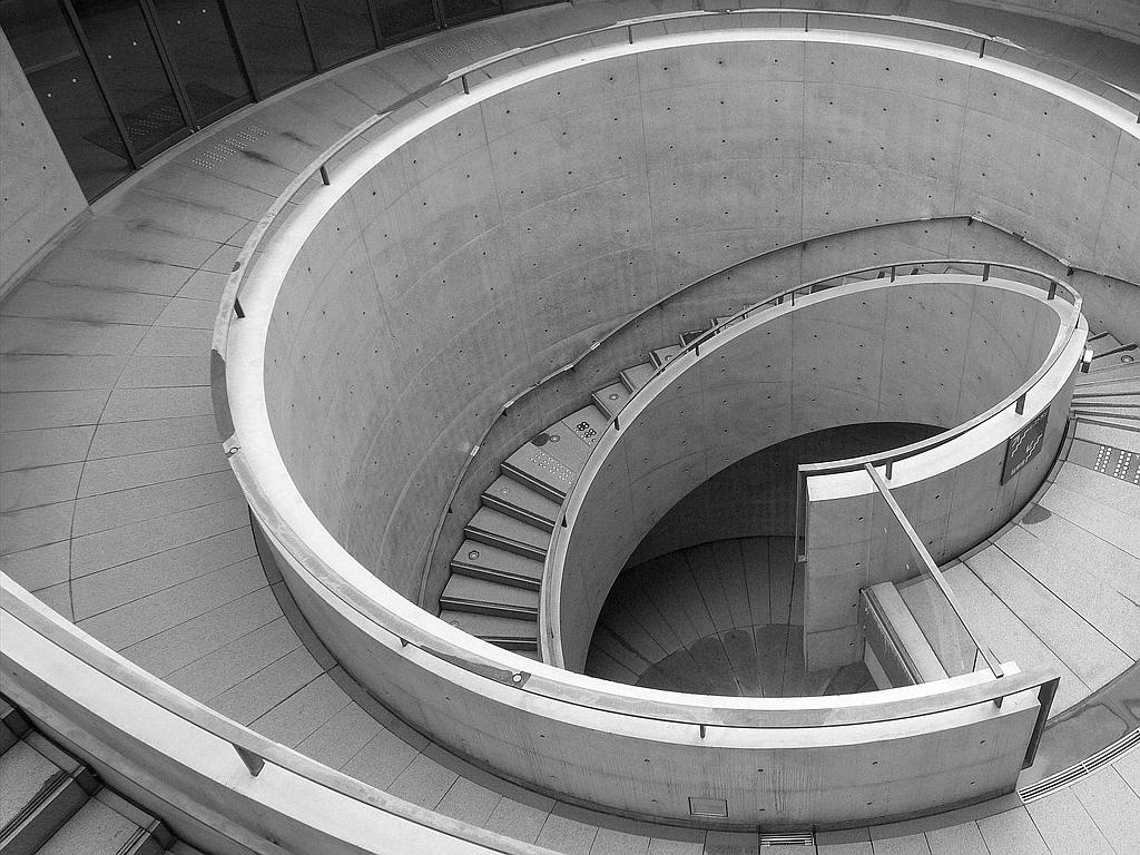 Hyogo Prefectrual Museum of Art, in Kobe, Japan. The museum was designed by the famed architect Tadao Ando and was opened in 2002.