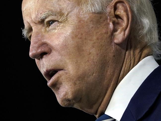 NEW CASTLE, DE - JULY 21: Democratic presidential candidate former Vice President Joe Biden speaks about economic recovery during a campaign event at Colonial Early Education Program at the Colwyck Center on July 21, 2020 in New Castle, Delaware. Biden took no questions from the press at the conclusion of the event.   Drew Angerer/Getty Images/AFP == FOR NEWSPAPERS, INTERNET, TELCOS & TELEVISION USE ONLY ==