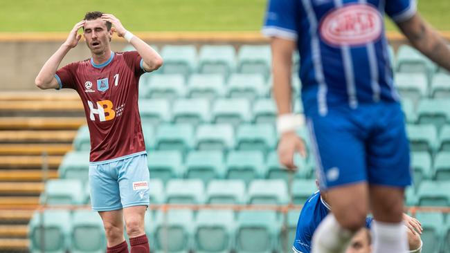 Jack Stewart nearly scores again for APIA. Picture: Julian Andrews