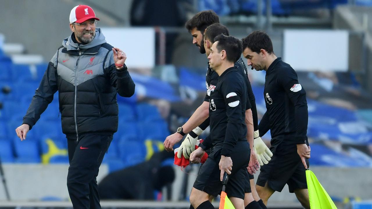 Jurgen Klopp was left frustrated. (Photo by Mike Hewitt/Getty Images)