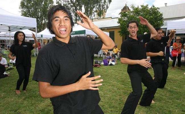 Te Maumahara Kapa Haka perform at the Harmony Day event held at Darcy Doyle Place on Wednesday. . Picture: Rob Williams