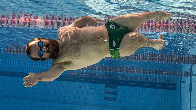 Grant Patterson does not plan to swim competitively beyond 2032, by which time he’ll be 43. Picture: Supplied