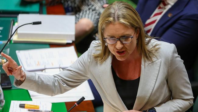 Premier of Victoria, Jacinta Allan addresses the floor during at Parliament House. Picture: Getty Images