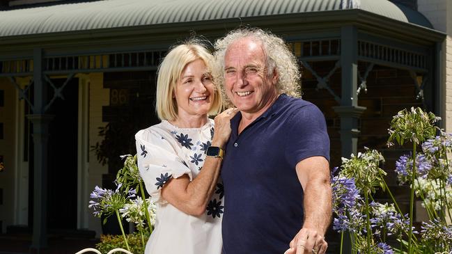 Leanne and John Platten have spoken about his issues with repeat concussions. Photo: Matt Loxton