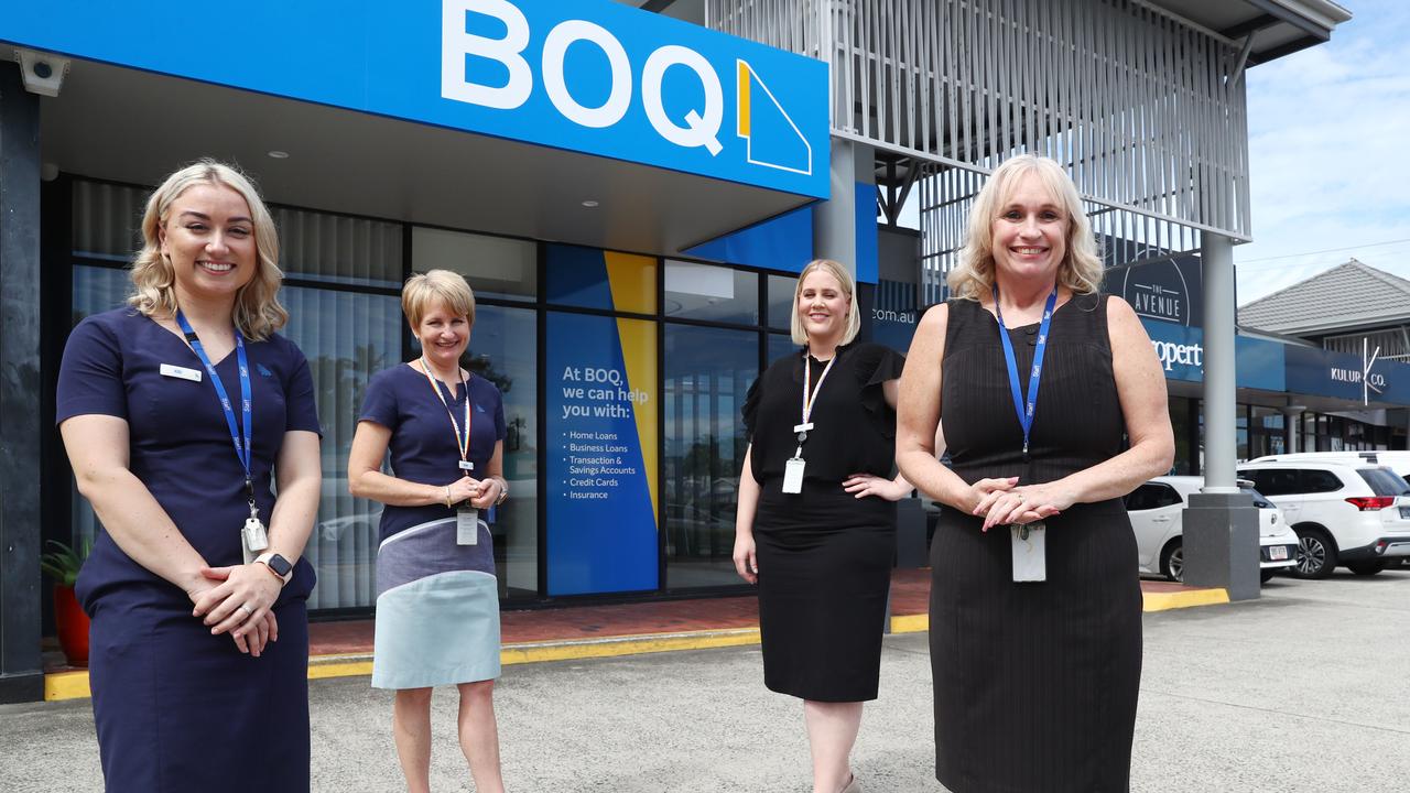 Bank of Queensland’s branch on Woodward St, Edge Hill. Picture: Brendan Radke