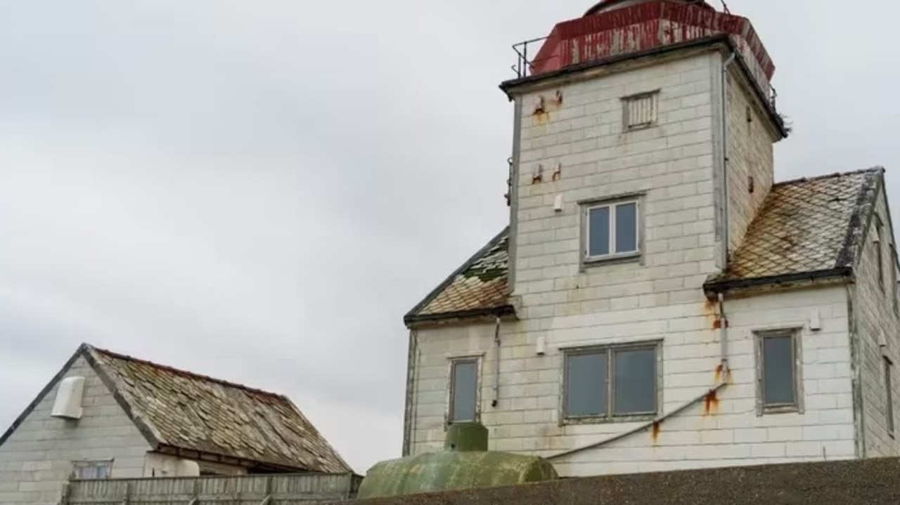 The island and eerie house is part of Norway. Picture: Jam Press.