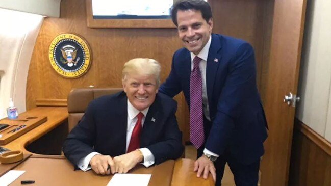 Anthony Scaramucci and Donald Trump. Picture: Twitter