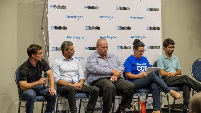 Division 7 candidates, (l-r) Ryan Bayldon-Lumsden, Andre Saint-Flour, Tony Melia, Wendy Coe and Amin Javanmar, Picture: Jerad Williams.