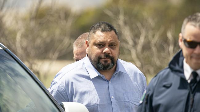 Maroroa claims he was trembling and covered with blood after wrestling Mr Sabeckis for control of the shotgun. Picture: Mike Burton/AAP