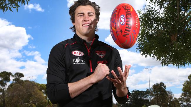 Essendon’s No. 1 draft pick Andy McGrath. Picture: David Crosling