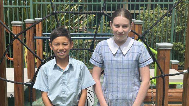 St Michael’s Catholic Primary School Captains Jack Manio and Millie Dulhunty