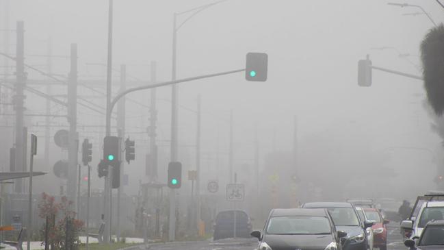 Drivers struggled to see through the fog. Picture: Chelsea SES