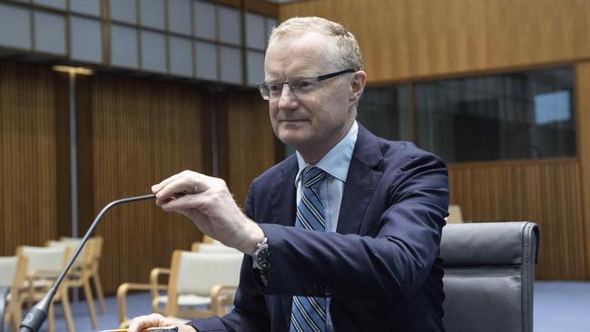 Reserve Bank Governor Philip Lowe at the Economics Standing Committee last week. Picture: NCA NewsWire / Gary Ramage