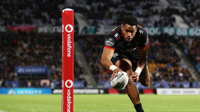 Justin Tafa embarked on an NRL career alongside David Fusutu’a. Picture: Hannah Peters/Getty Images