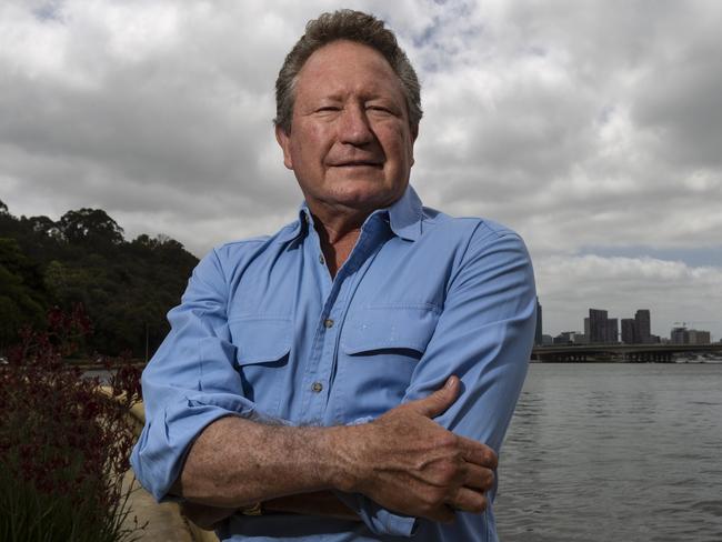 Andrew Forrest pictured along Swan River, Perth WA. Forrest has written a letter to Facebook CEO Mark Zuckerberg criticising his lack of action over fake ads.PHOTO: MARIE NIRME