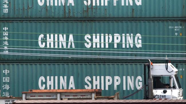 The latest monthly figures from China show that imports from Australia were down by more than any other country in August. Picture: AFP