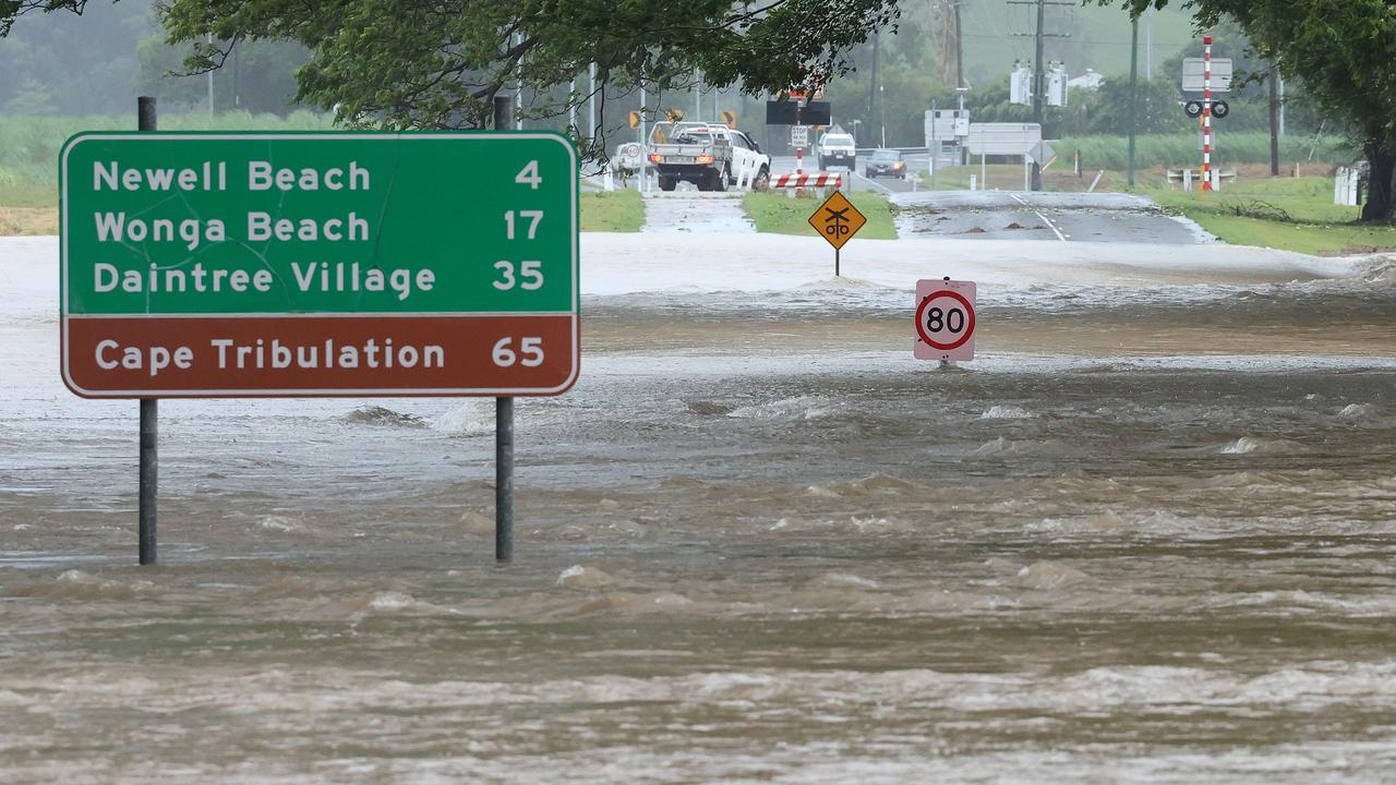 As much as half-a-metre of water has fallen in parts of the far North overnight. Picture: Liam Kidston