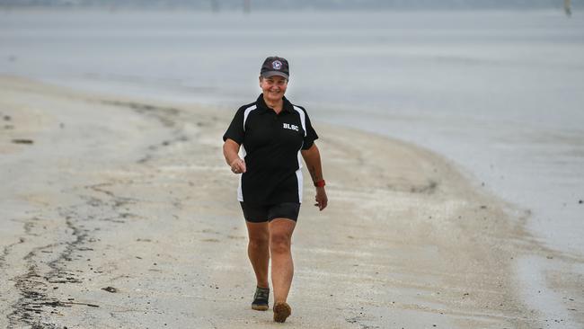 Deb Jordan started walking after she lost her husband Campbell to lung cancer and has decided to walk 200km in his honour. Picture: Valeriu Campan