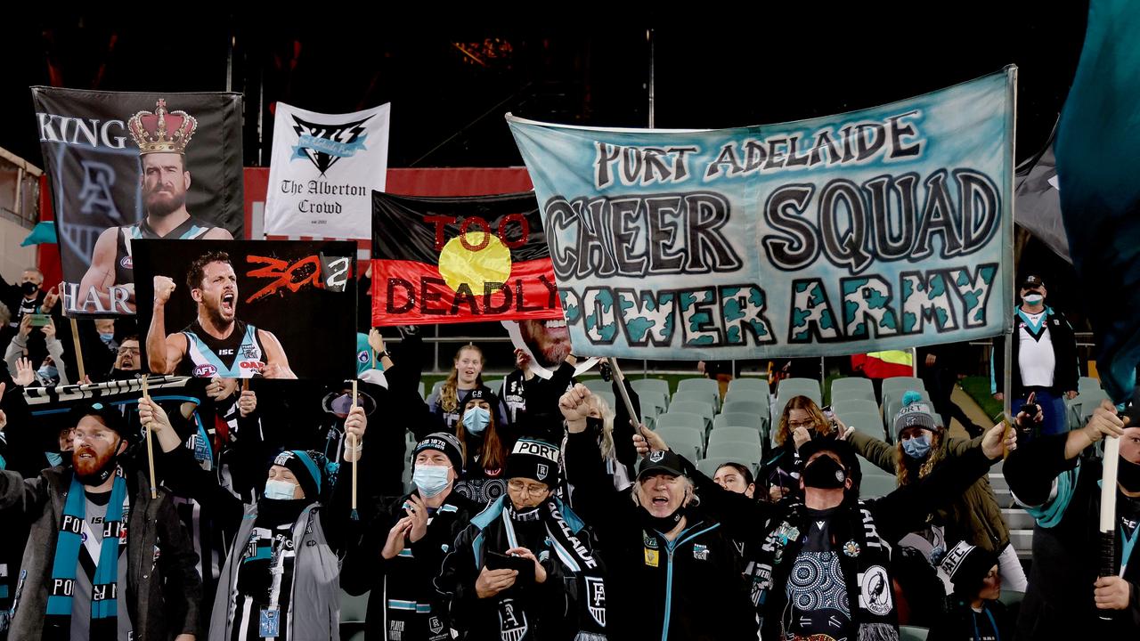 Port Adelaide fans can see a home final this week. Picture: Getty Images