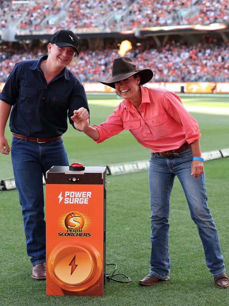 The Power Surge is activated during a BBL match in Perth. (Photo by Paul Kane/Getty Images)