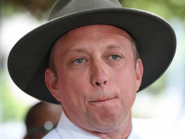 Premier Steven Miles holds a press conference in Cairns. Pics Adam Head