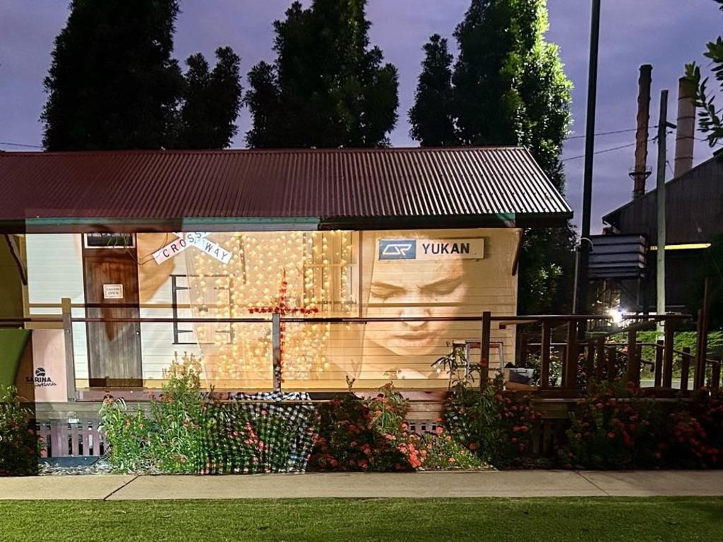 Ms Robinson previously created a light show for Domestic and Family Violence Awareness Month in May 2024. Photo: Donna Maree Robinson