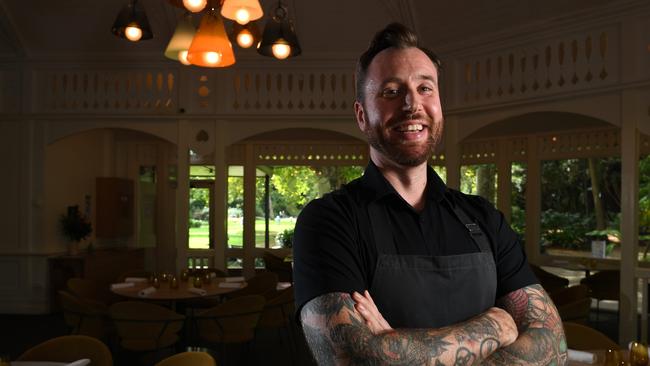 The Botanic Gardens Restaurant executive chef Justin James. Picture: Tricia Watkinson