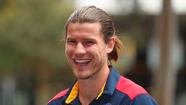 Crows recruit Bryce Gibbs smiles following the AFL Draft period. Photo: Scott Barbour/Getty Images.