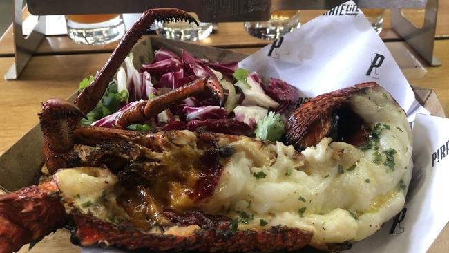 Grilled Rock lobster at Pirate Life, Port Adelaide