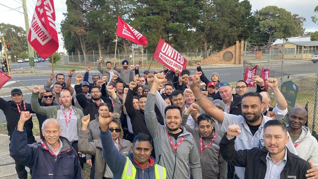 Immigration detention staff are striking over concerns about the transition from Serco to US firm Management and Training Corporation. Picture: Supplied