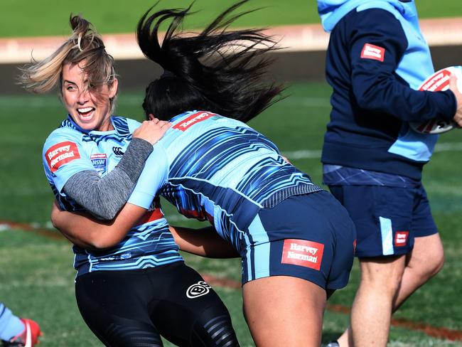 Sam Bremner in action for the NSW Blues before this year’s State of Origin match.