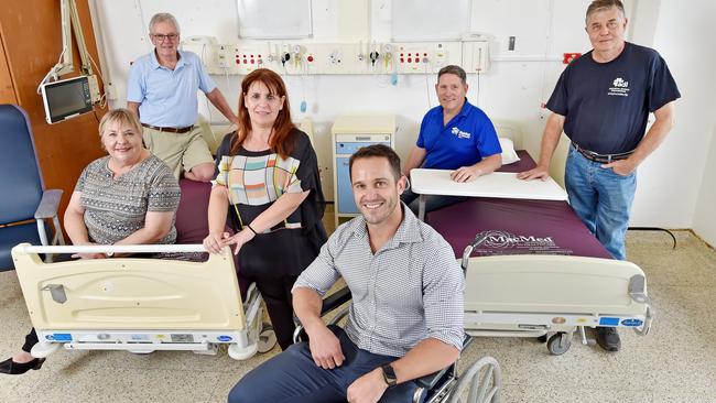 Patricia Norton, Dr Peter Macdonald, Laura Taitz (co-founder MedEarth), Dr Brenton Coats, Dean Hart, &amp; Dr Mark Newcombe at Manly on Wednesday November 14th. Equipment from Manly and Mona Vale Hospitals will be donated to hospitals abroad. Picture: Troy Snook.