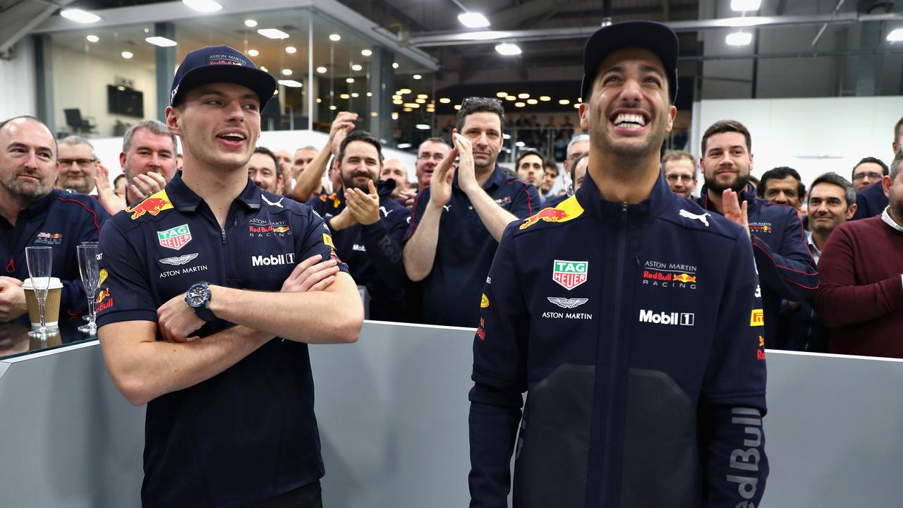 Daniel Ricciardo takes a sly dig at Max Verstappen as the Honeybadger  visits the Ford World HQ