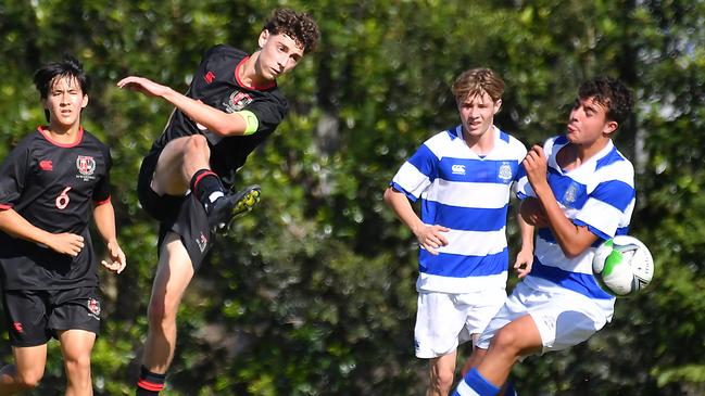 GPS First XI football between Terrace and Nudgee College. Saturday May 6, 2023. Picture, John Gass